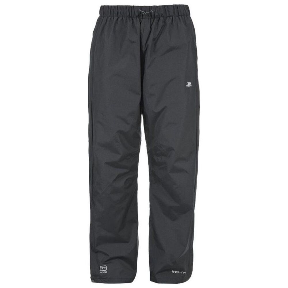 Trespass Mens Purnell Waterproof & Windproof Over Trousers / Black